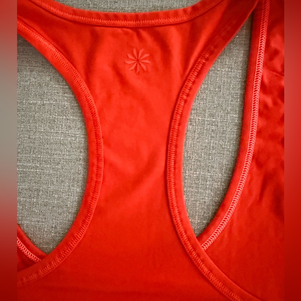 Athleta Tank Top Womens Orange Speedlight Racerback Stretch. Small - Picture 9 of 9